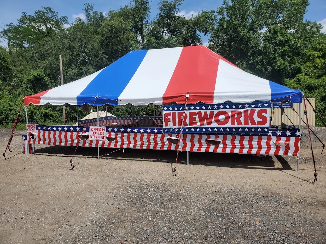 Takeover Fireworks tent